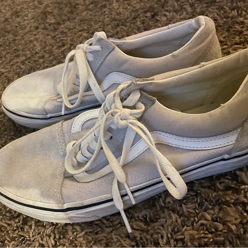 Grey and white vans
